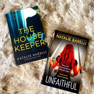 Psychological thriller books by Natalie Barelli: The House Keeper & Unfaithful